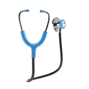 Doctor 3d render of medical stethoscope
