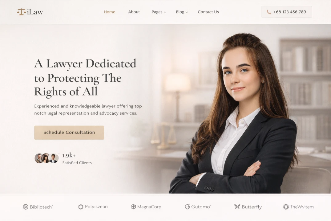 female lawyer website