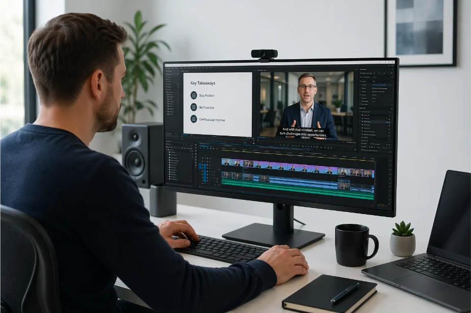 corporate video editor training content editing