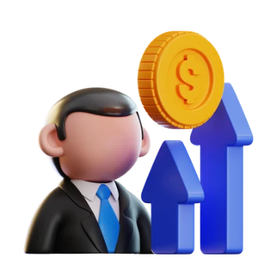 Video Editor sales person profit 3d icon