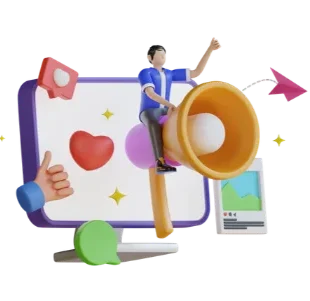 Social Media Promotion 3d icon