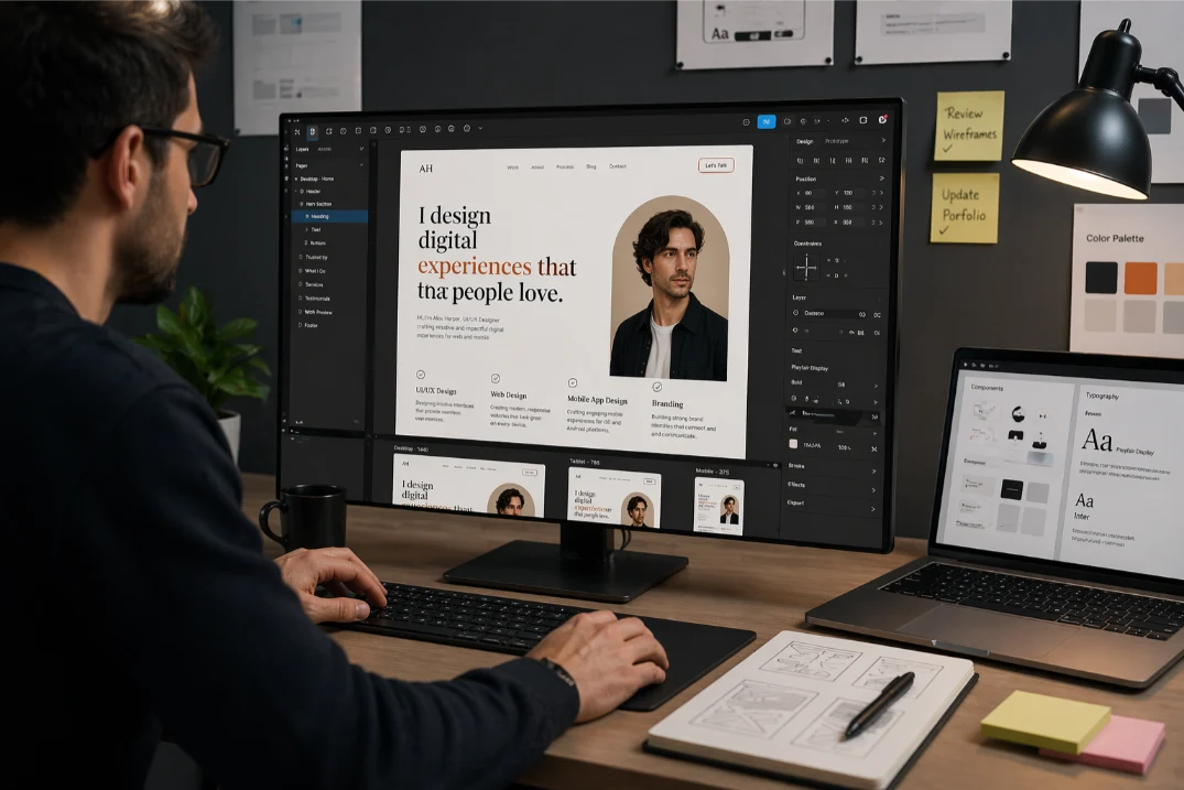 UI/UX designer website development