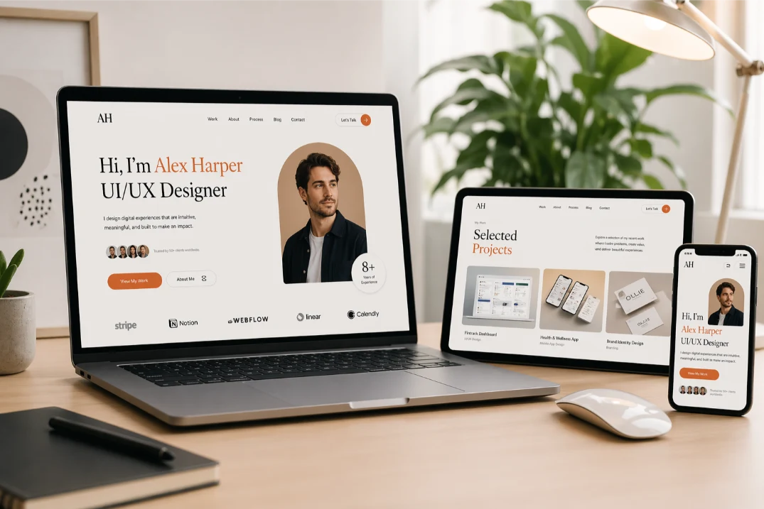 UI/UX designer Website Launch