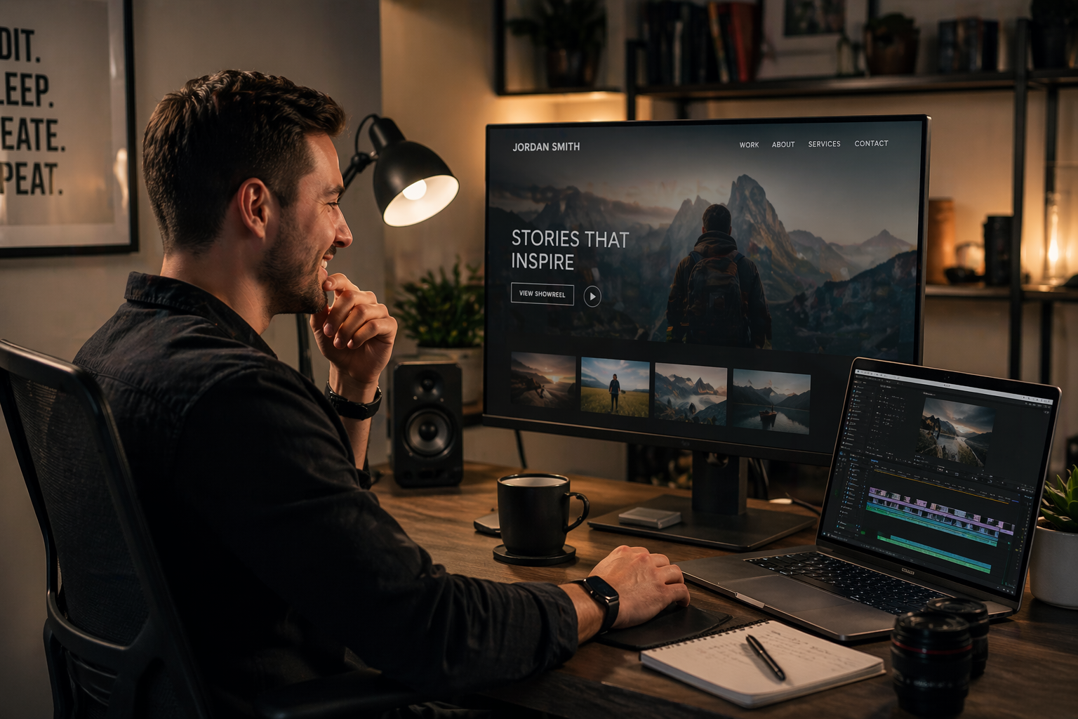 Video Editor Video Editor Portfolio Website design and development