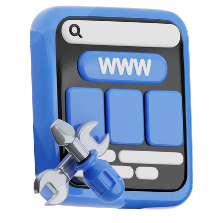 Video Editor website maintenance 3d icon
