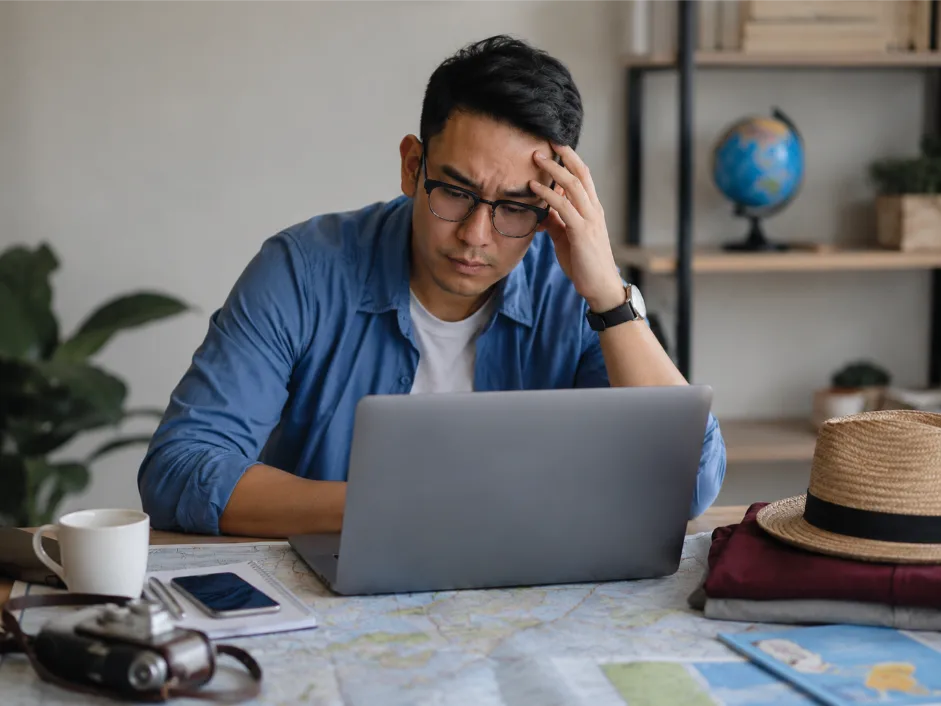 Planning travel with a stressed mind