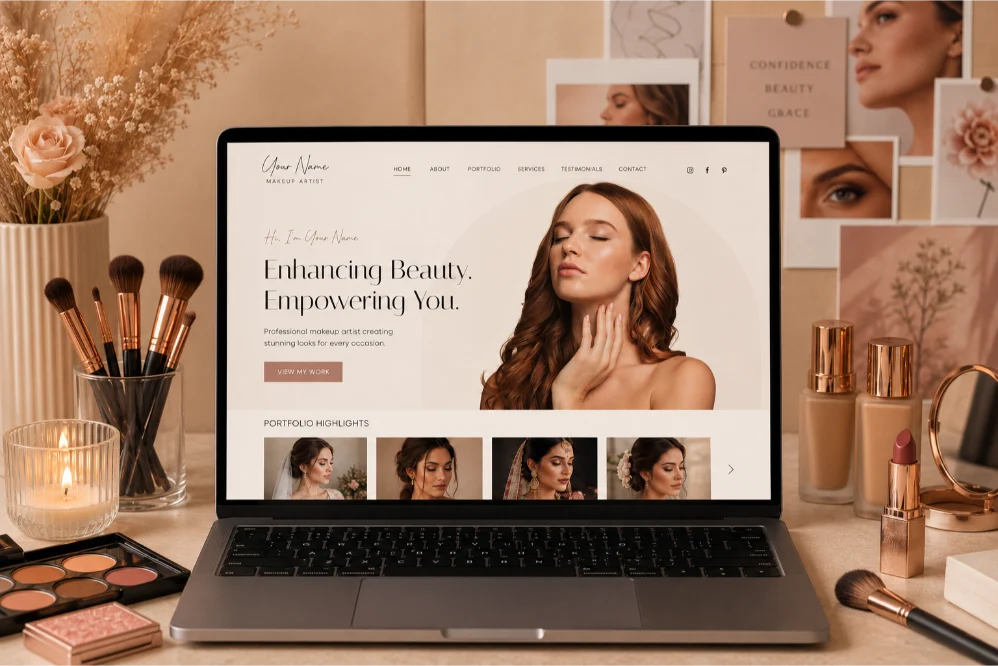Celebrity Makeup Artist Portfolio Website