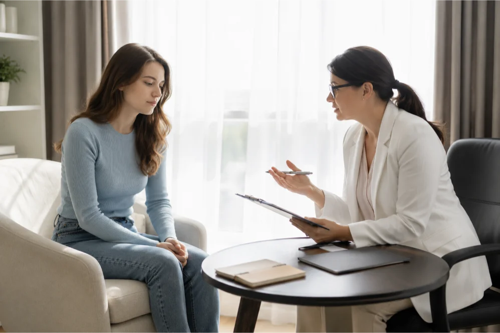 clinical psychologist therapy session