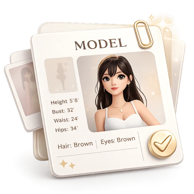 Model comp card 3d icon