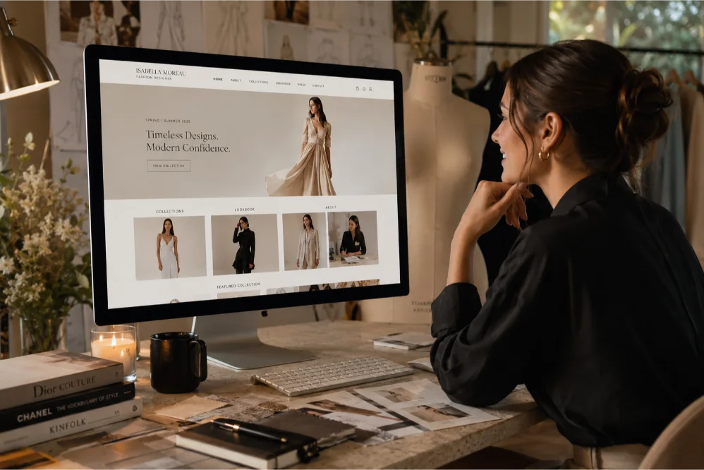 fashion designer website launch
