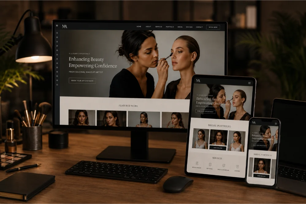 Makeup Artist makeup artist portfolio website launch
