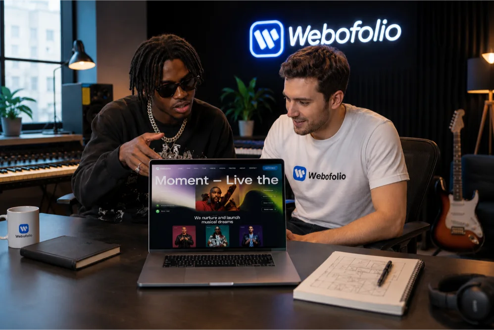 musician sharing his website vision