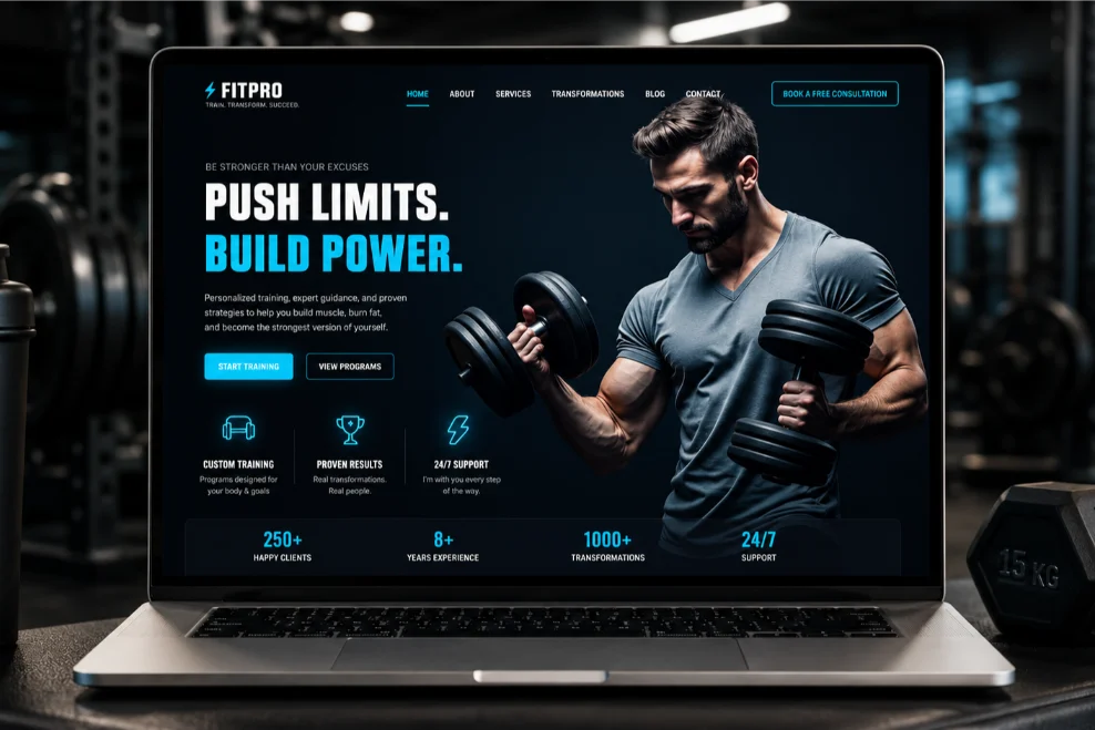 personal trainer website launch