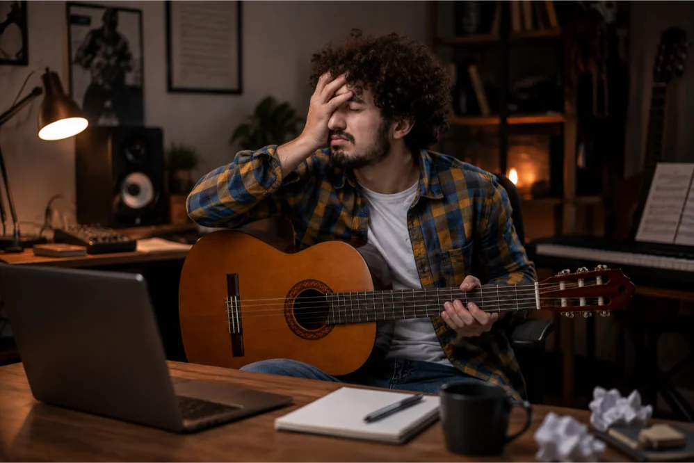 sad musician for no shows