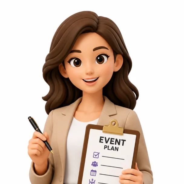 event planner 3d icon