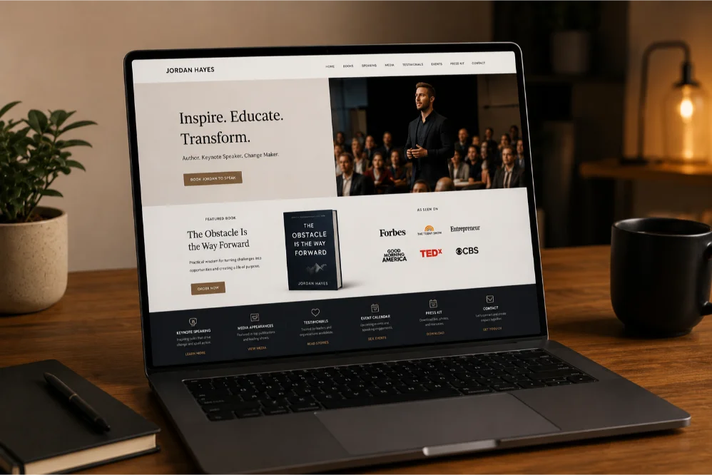 motivation speaker website launch